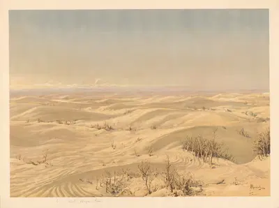 Пустыня Кызылкум by Аркадий Афанасьевич Чумаков, 1910 — digital art print download
