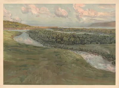 Волга и Жигули by Аркадий Афанасьевич Чумаков, 1910 — digital art print download