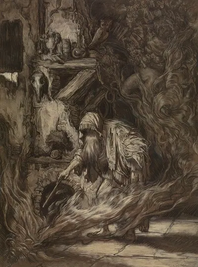 The Incantation by Виллем Линнинг младший — digital art print download