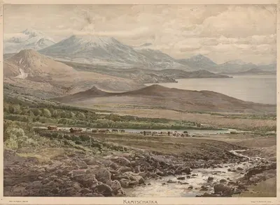 Полуостров Камчатка by Аркадий Афанасьевич Чумаков, 1905 — digital art print download