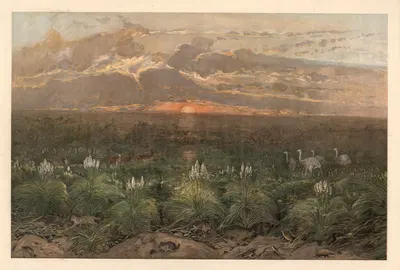 На пампасах by Август Шпехт, 1920 — digital art print download