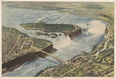 Niagara Falls by B. Müller, 1930 — digital art print download