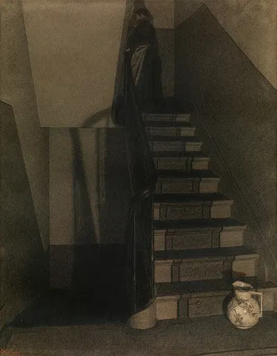 The Staircase by Ксавье Меллери, 1889 — digital art print download