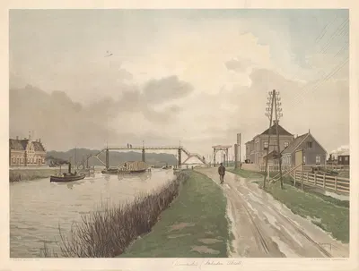 Канал Мерведе, Ниверслуис by Бернардус Бюэнинк, 1901 — digital art print download
