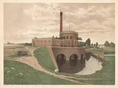 Паровая насосная станция Крукиус by Бернардус Бюэнинк, 1901 — digital art print download