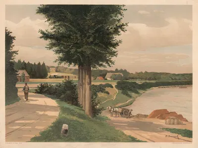 Айссел близ Рхедена by Бернардус Бюэнинк, 1901 — digital art print download