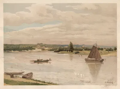 Айссел рядом с Реденом by Бернардус Бюэнинк, 1901 — digital art print download