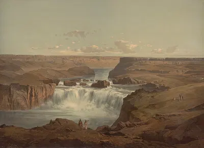 The canyons and waterfalls of Shoshone by Carl Hasch, 1890 — digital art print download