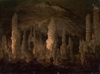 Грот Адельсберг by Карл Хаш, 1890 — digital art print download