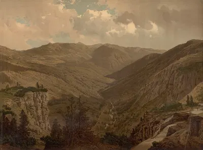 From the Giant Mountains by Carl Hasch, 1890 — digital art print download