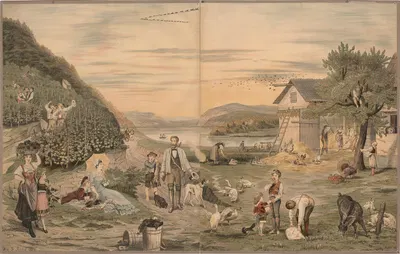 Осень by Эд Хёльцель, 1887 — digital art print download