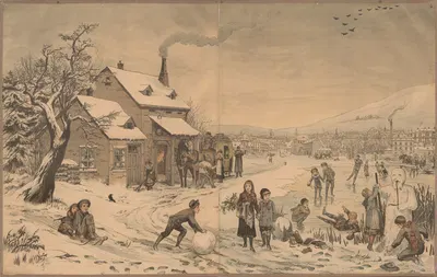Зима by Эд Хёльцель, 1887 — digital art print download