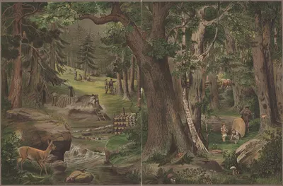 Лес by Эд Хёльцель, 1887 — digital art print download
