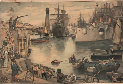 Гавань by Эд Хёльцель, 1887 — digital art print download
