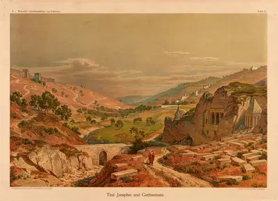 Долина Иосафата и Гефсимания by Эдмунд фон Вёрндле, 1900 — digital art print download