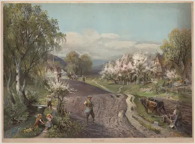 Spring by Franz Bukacz, 1911 — digital art print download