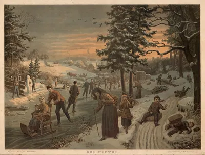 Зима by Г. Швайссингер, 1910 — digital art print download