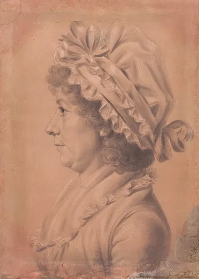 Ann Pine Decatur by Charles Balthazar Julien Févret de Saint-Mémin — digital art print download