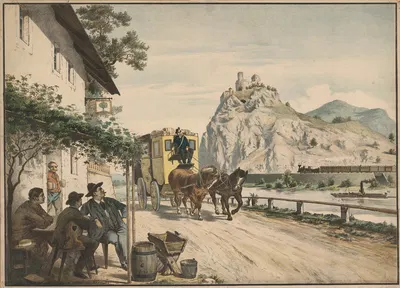 On the country road by H. Kempter, 1890 — digital art print download