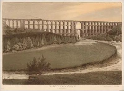 Die Göltzschtal-Brücke bei Mylau-Netzschkau i.V. by Josef Klemm — digital art print download