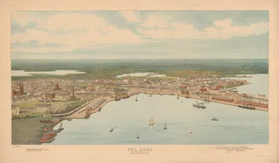 Helsinki (Helsingfors) by Kustaa Heikkilä, 1904 — digital art print download