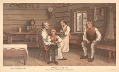 Hartaushetki. Länsi-suomessa viime vuo-sisadan alkupuolella by Kustaa Heikkilä, 1904 — digital art print download