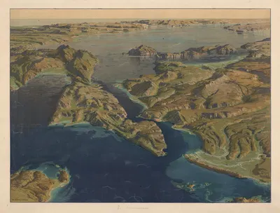 Dardanelles Strait by Michael Zeno Diemer, 1913 — digital art print download