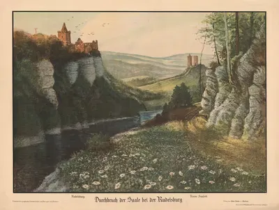 Прорыв Саале у Рудельсбурга by Оскар Якоби, 1903 — digital art print download