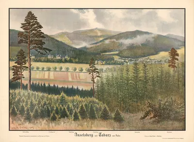 Инзельсберг с Табарцом у подножия by Оскар Якоби, 1903 — digital art print download