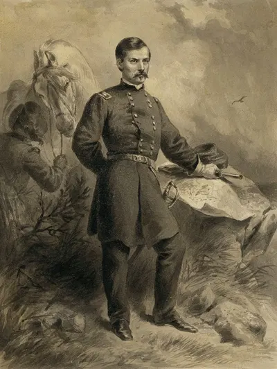 George Brinton McClellan by Феликс Октавиус Карр Дарли, c. 1862 — digital art print download