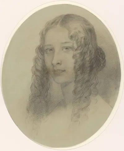 Ellen Home Willis by Francis Alexander, 1844 — digital art print download