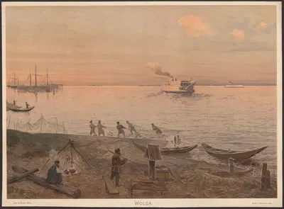 Volga by Sergei Ivanovich Yaguzhinsky, 1905 — digital art print download