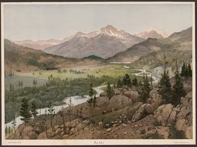 Altai by Sergei Ivanovich Yaguzhinsky, 1905 — digital art print download