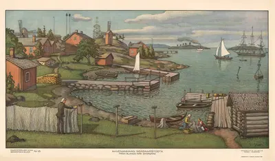 Ahvenanmaan Sisäsaaristosta (Från Ålands inre Skärgård) by Vihtori Ylinen, 1904 — digital art print download