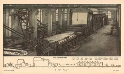 Pappersbruk, (inifrån) by Vihtori Ylinen, 1915 — digital art print download