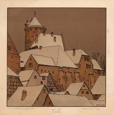 Зима by Адольф Лунц, 1910 — digital art print download
