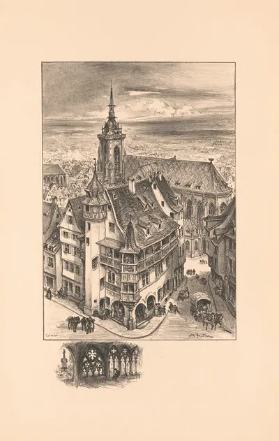 Colmar by Albert Robida, 1915 — digital art print download