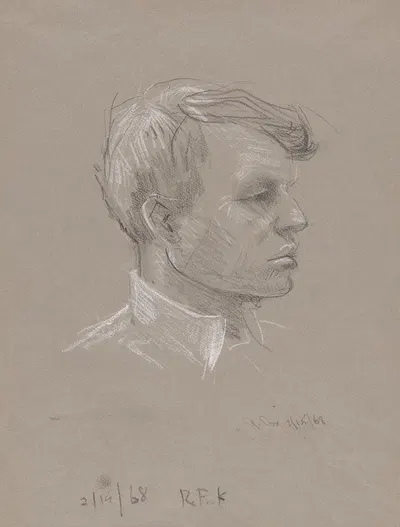 Robert Francis Kennedy by Gardner Cox, 1968 — digital art print download