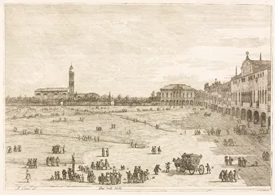 Прат делла Валле, Падуя by Антонио Каналетто, 1735–1746 — digital art print download