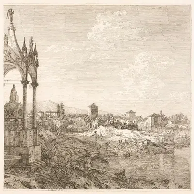 Гробница епископа by Антонио Каналетто, 1735–1746 — digital art print download