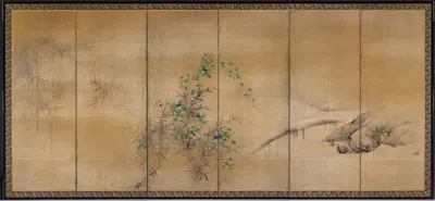 Winter and Summer Flowers by Kaihō Yūshō, c. 1600 — digital art print download