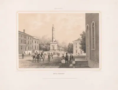 Монумент битвы в Балтиморе by Август Кёлльнер, 1849 — digital art print download