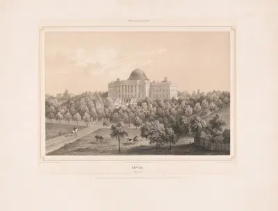 Капитолий (западная сторона) by Август Кёлльнер, 1850 — digital art print download