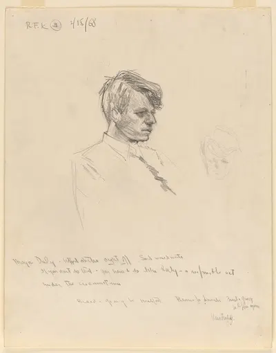 Robert Francis Kennedy by Gardner Cox, 1968 — digital art print download