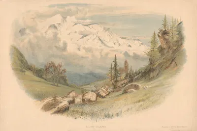 Монблан by Чарльз Уильям Уайли, 1907 — digital art print download