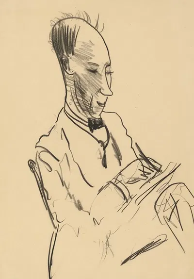Self-Portrait by Джордж Уэсли Беллоуз, c. 1917 — digital art print download