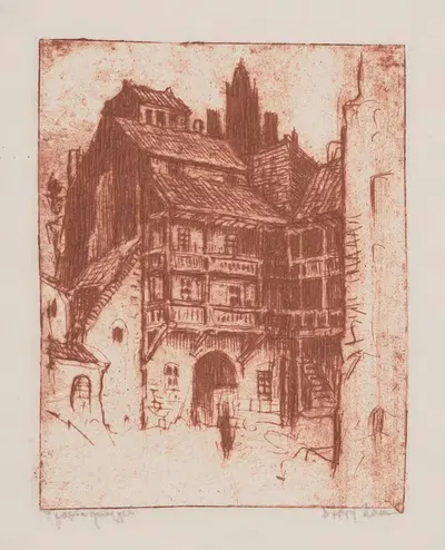 Старый дом by Феликс Яблчиньский — digital art print download