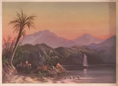 Вечер на Кубе by Гранвилл Перкинс, 1874 — digital art print download