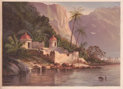 Старая батарея у входа в Сантьяго-де-Куба by Гранвилл Перкинс, 1874 — digital art print download