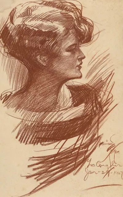 Zelda Sayre Fitzgerald by Харрисон Фишер, 1927 — digital art print download